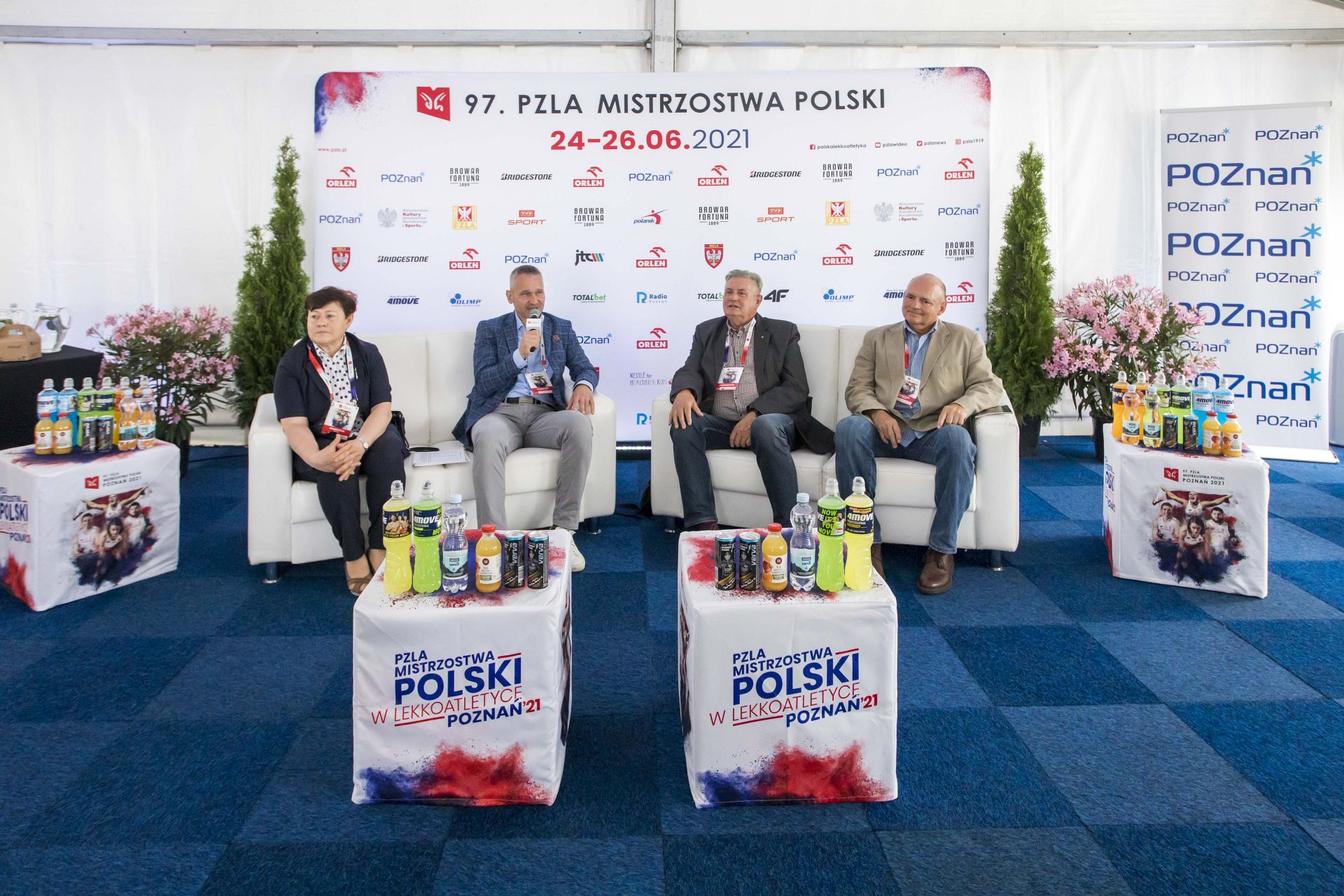 Przedstawiciele Miasta Poznań i PZLA na konferencji (fot. Adam Ciereszko)